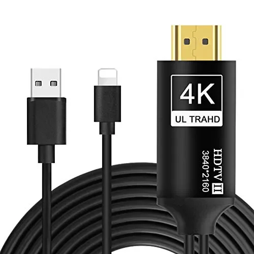 AMANKA 4K Cavo Phone HDMI Adattatore,4K 30HZ to HDTV MHL Lighting…