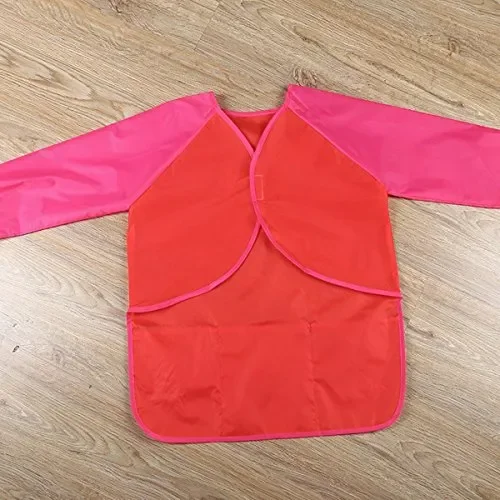 Amaza 2Pcs Grembiule da Pittura Scuola Grembiulino Maniche Lunghe Bambini… - immagine 3