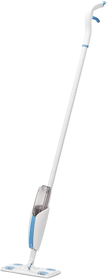 Amazon Basics – Scopa Lavapavimenti con spruzzatore, blu e bianco - immagine 2