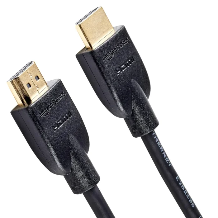 Amazon Basics Cavo Ultra HD HDMI 2.0 ad alta velocità, formati 3D supportati, con Audio Return Channel, 0,9 m, Nero