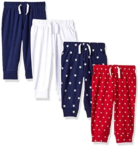 Amazon Essentials 4-Pack Pull-on Pant Bimbo 0-24 - immagine 3