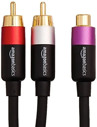 AmazonBasics – Adattatore RCA a Y, 2 maschi verso 1 femmina, 30,5 cm In saldo - immagine 3