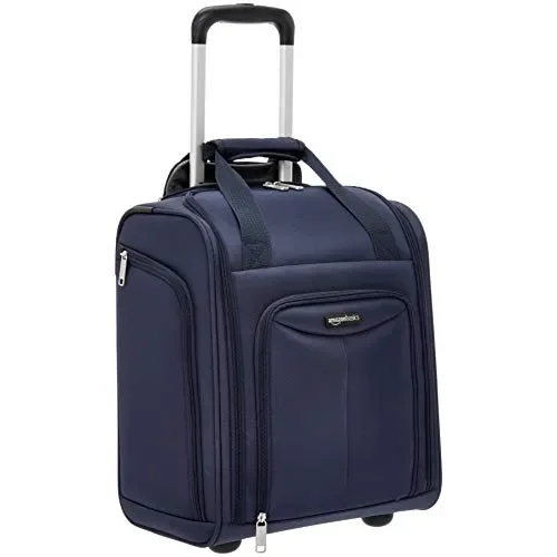 AmazonBasics – Bagaglio per vano sottosedile, Blu scuro 41cm, Navy Blue Fornitura