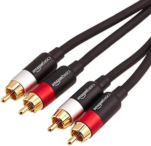 AmazonBasics – Cavo audio RCA da 2 maschi a 2 maschi, 1,2 metri m