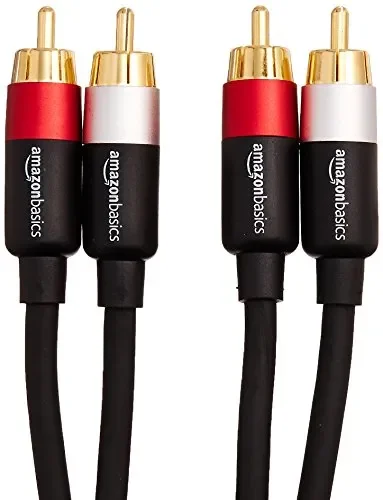 AmazonBasics – Cavo audio RCA da 2 maschi a 2 maschi, 1,2 metri m - immagine 3