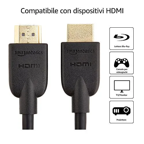 AmazonBasics – Cavo Ultra HD HDMI 2.0 ad alta velocità, supporta 4,6 m - immagine 3