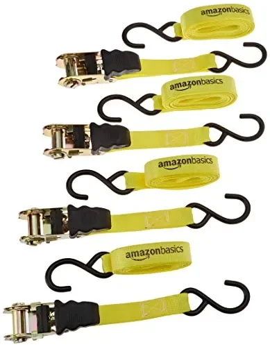 AmazonBasics – Cinghie a cricchetto, confezione da 4