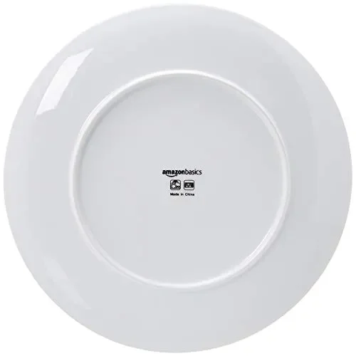AmazonBasics – Servizio di piatti per 6 persone, 18 pezzi, Porcellana bianca… - immagine 3