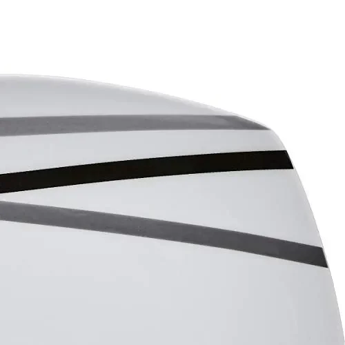 AmazonBasics – Servizio di piatti per 6 persone, 18 pezzi, Raggi Moderni - immagine 2