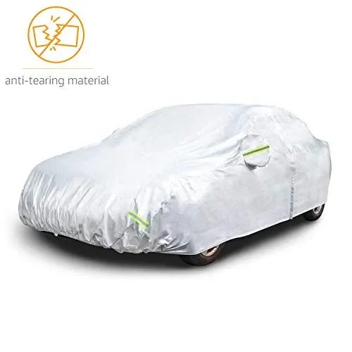 AmazonBasics – Telo copriauto argentato, resistente Per berline fino a 460 cm