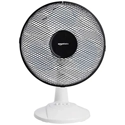 AmazonBasics – Ventilatore oscillante da tavolo, a 3 velocità, 40 W, Nero Saldi - immagine 2