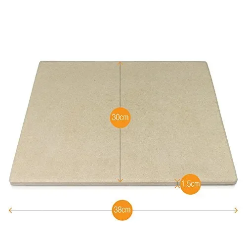 Amazy Pietra Refrattaria per Pizza da Forno, incl. PALA pizza e… - immagine 3