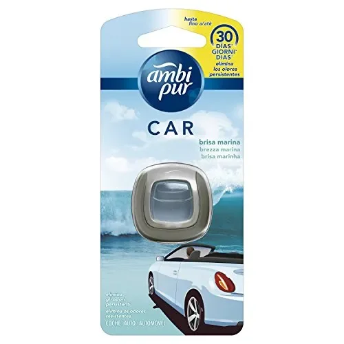 Ambi Pur Car Brezza Marina Deodorante per Auto con Clip, 1 Pezzo