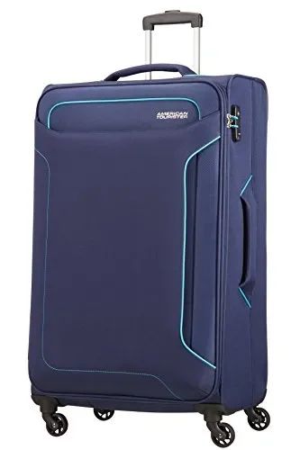 American Tourister Holiday Heat Valigia, Spinner L (79.5cm-108L), Blu (Navy) In saldo