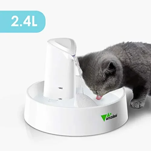 amzdeal Fontana Per Cani e Gatti Automatica, 2.4L Fontanella Silenziosa per… Saldi