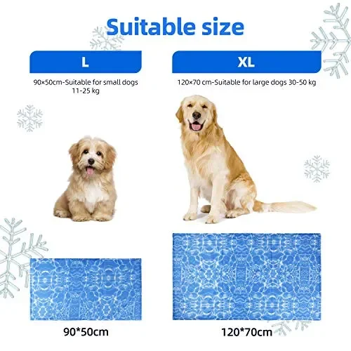 amzdeal Tappetino Rinfrescante per Animali Domestici – Non XL ( 120×70 CM ) - immagine 2