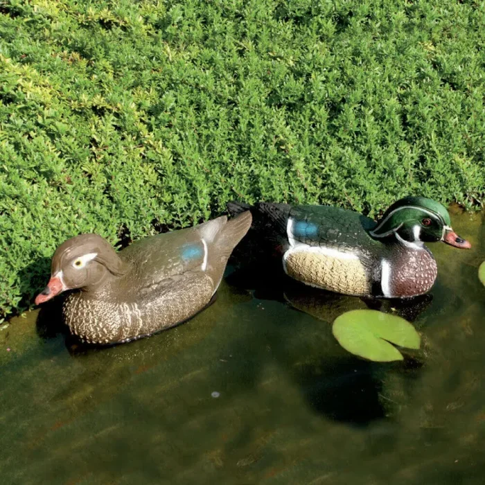Anatra Sposa Decorativa H16 cm per Laghetti da Giardino