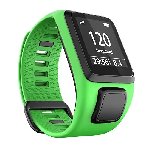 ANBEST Compatibile con Braccialetto Tomtom Runner 3, Cinturino in TPU Grün Moda