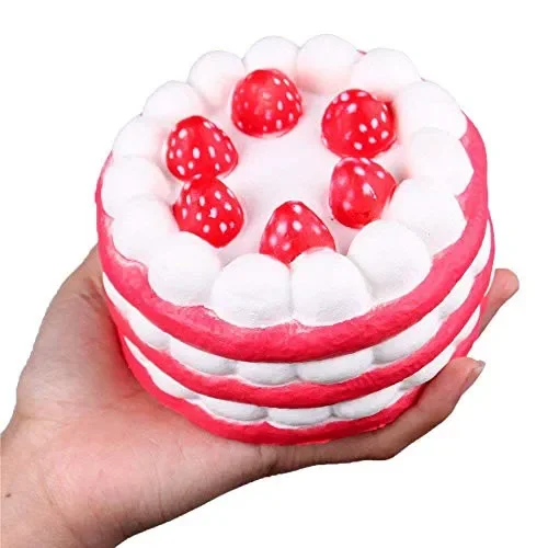 Anboor T4964-Red Squishies Strawberry Cake Jumbo Slow Rising Kawaii