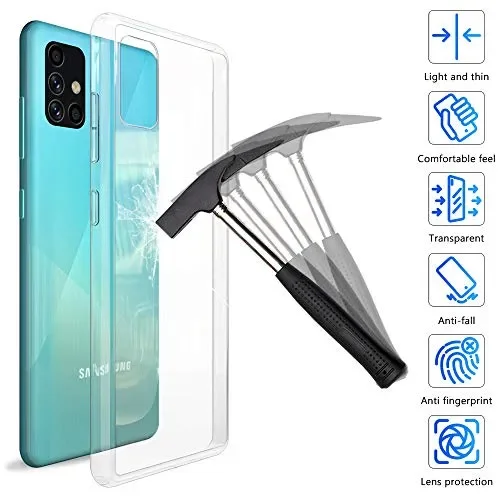 ANEWSIR Cover per Samsung Galaxy A51, Protezione Posteriore in Vetro…