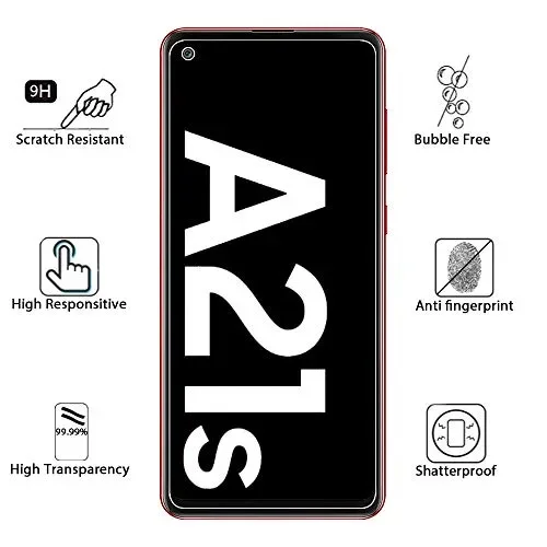 ANEWSIR Pellicola Protettiva per Samsung Galaxy A21s Vetro Temperato -3… - immagine 2