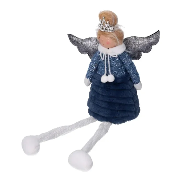 Angelo tessuto blu seduto cm 20x12xh46 Moda