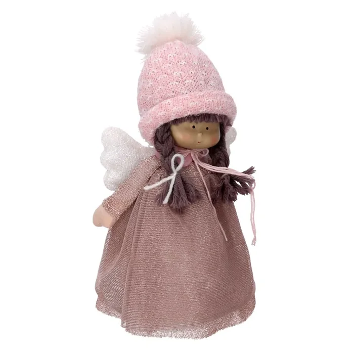 Angelo tessuto rosa cm 17x13xh28