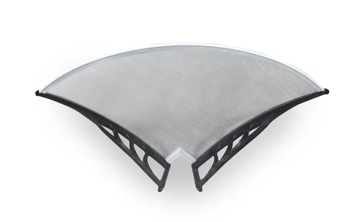 Angolo Esterno Pensilina Tettoia In Policarbonato Alveolare Tosini Serie E Varie Misure