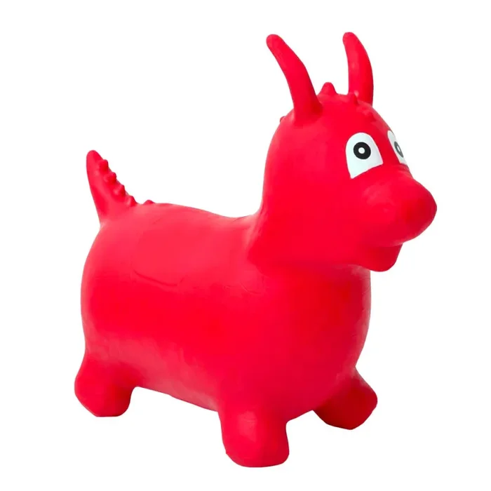 Animale Cavalcabile per Saltare per Bambino 3 Soggetti Mucca o Cavallo o Drago Fornitura - immagine 2