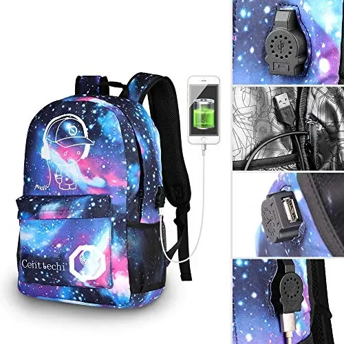 Anime di moda zaino, Ragazze zaino luminoso Scuola Borsa Galaxy - immagine 2