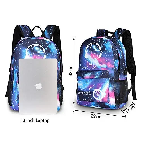 Anime di moda zaino, Ragazze zaino luminoso Scuola Borsa Galaxy - immagine 3