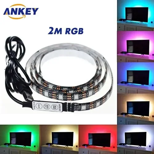 ANKEY TV LED posteriore di illuminazione Kit, 200 centimetri 5V Striscia USB…