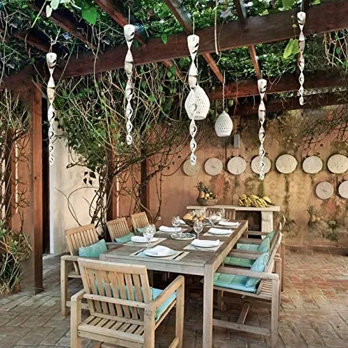 Annhao 15 Pezzi Repellente per Uccelli Riflettente, Dissuasore per Uccelli Allontanare i Piccioni, Torcendo Spirale Vento Riflettente Spaventapasseri, Evita Gli Uccelli in casa e in Giardino – Argento - immagine 2