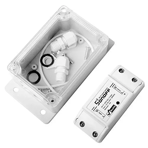ANRIS Sonoff Basic WiFi Interruttore 03-Sonoff+Custodia impermeabile IP66 Moda