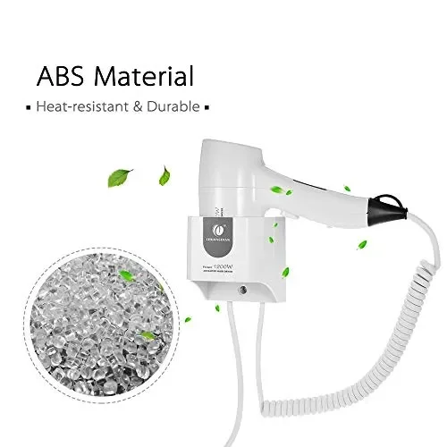 Anself CHUANGDIAN Asciugacapelli da Parete Bagno per Casa 220-240V - immagine 3