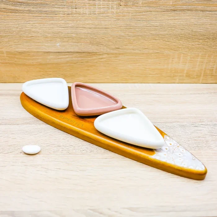 Antipastiera 3 Ciotole “Linea Geometric” Madrhélen - immagine 3