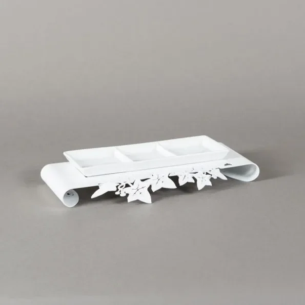 ANTIPASTIERA RETTANGOLARE EDERA BIANCA Vendita calda online