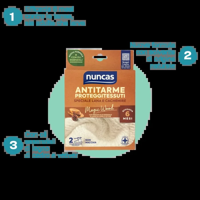 Antitarme proteggitessuti Cialde Magic Wood – 2 pezzi - immagine 2