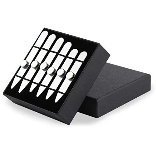 AOLVO, 6 stecche per colletto della camicia in acciaio inox, con 6 3 Sizes - immagine 2