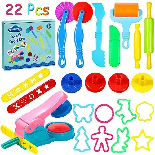 aovowog Utensili per Plastilina 22 Colorati Accessori e a Forme di…