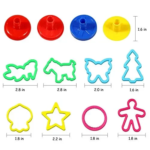 aovowog Utensili per Plastilina 22 Colorati Accessori e a Forme di… - immagine 3