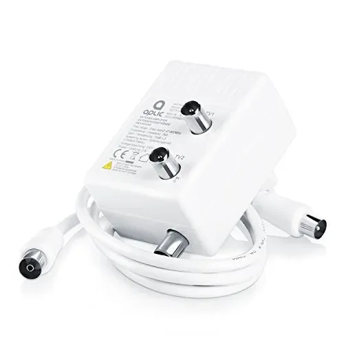 Aplic – Amplificatore antenna TV – a 2 uscite – amplificazione… - immagine 2
