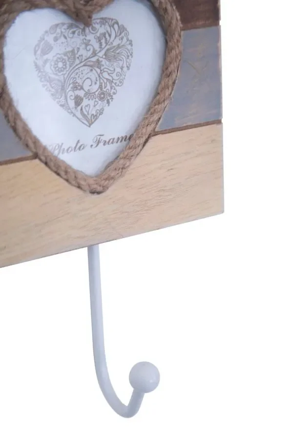 Appendi Abiti Lignes Orizzontale con Cornice 12×4,5×19 cm MDF Vetro e Ferro Multicolor - immagine 2