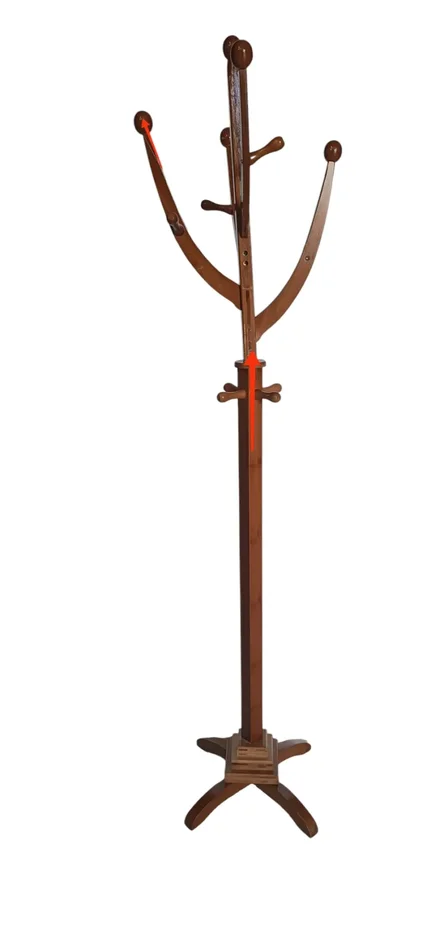 Appendiabiti a Stelo H178 cm in Legno di Bamboo Naturale Seconda Scelta In saldo - immagine 2