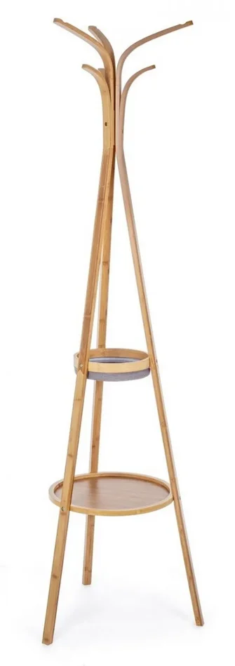 Appendiabiti Audrey con Mensola e Svuotatasche in Legno