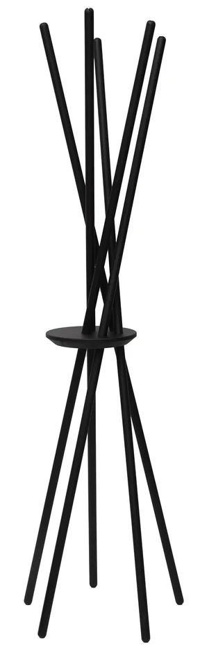 Appendiabiti da Terra 172x53x48 cm in Legno Nero Vendita calda online