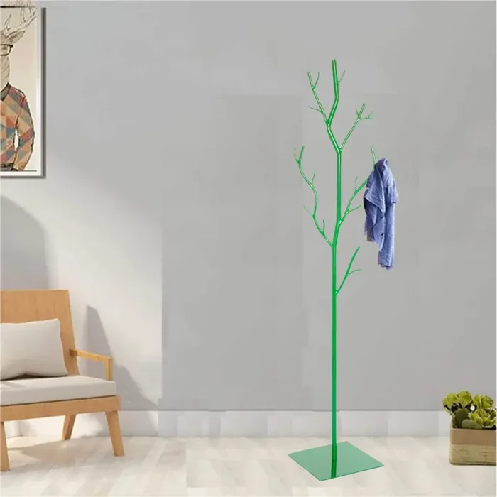 Appendiabiti da Terra 33x33x178 cm in Ferro Battuto Vasconi Salice Verde - immagine 2