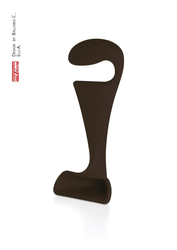 Appendiabiti Porta Abiti da Esterno 43×116 cm con Scomparto per Scarpe in Resina Arkema Pisolo Antracite - immagine 3