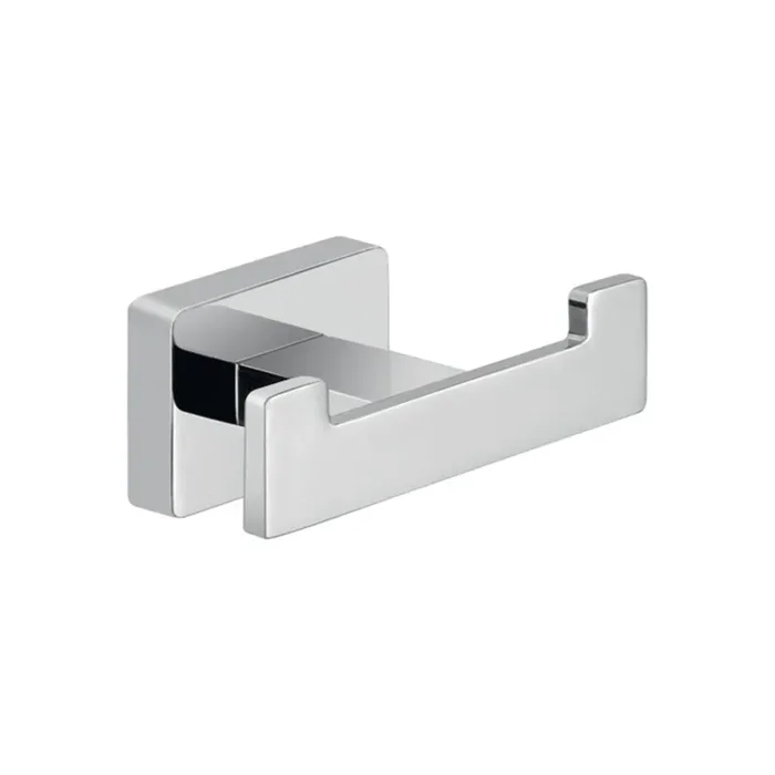 Appendino Bagno 3,5×8,8×4,5 cm con Doppio Gancio Cromato Bonussi