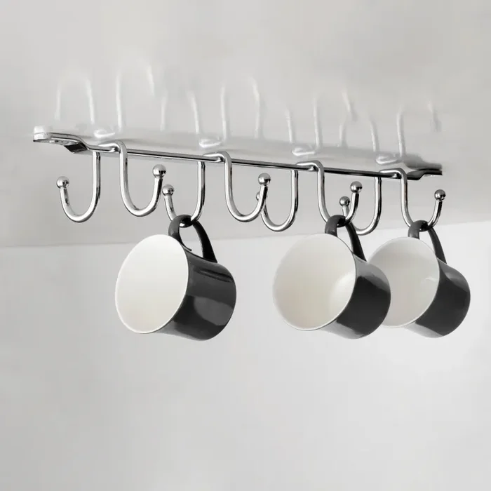 Appendino per Bicchieri per Mobile Supra Imballo 1 Pezzo Cromato Brillo Acciaio Emuca Online - immagine 3